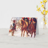 ワシントンとラファイエットアットバレーフォージ カード (黄色い花)