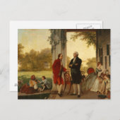 ワシントンとラファイエットアット山バーノン1784 ポストカード (正面/裏面)