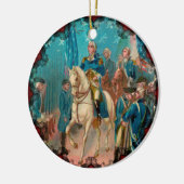 ワシントンと軍隊のオーナメント セラミックオーナメント (左)