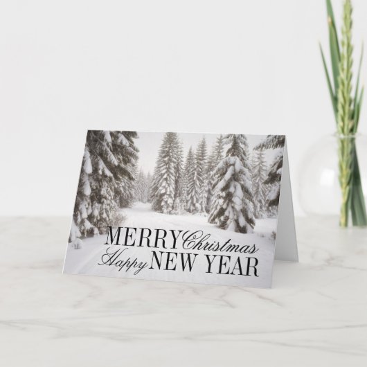 ワシントンのクリスタルマウンテンエリアで冬の雪 シーズンカード (正面)