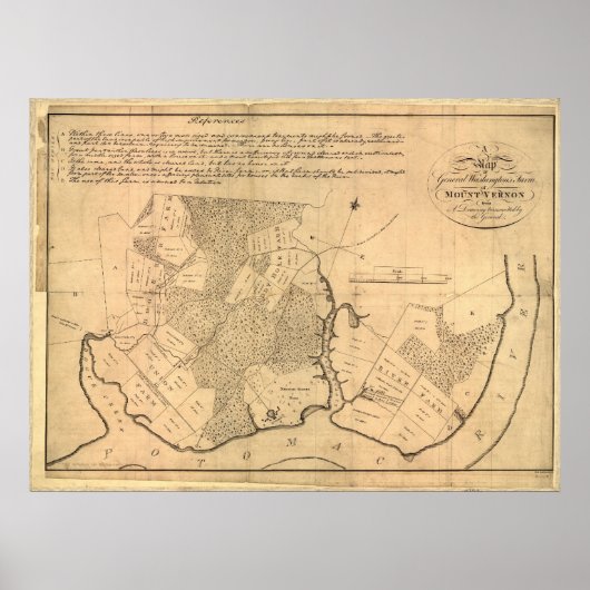 ワシントンのバーノン山 ポスター (正面)