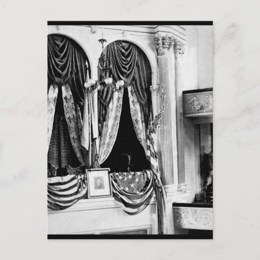 ワシントンのフォード劇場の特別観覧席です ポストカード (正面)