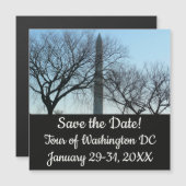 ワシントンのモニュメントin冬Iの風景 (正面/裏面)