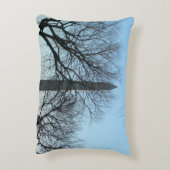 ワシントンのモニュメントin冬Iの風景 アクセントクッション (裏面(縦))