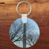 ワシントンのモニュメントin冬Iの風景 キーホルダー (正面)