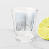 ワシントンのモニュメントin冬Iの風景 ショットグラス (裏面)