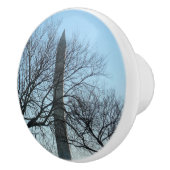 ワシントンのモニュメントin冬Iの風景 セラミックノブ (右)