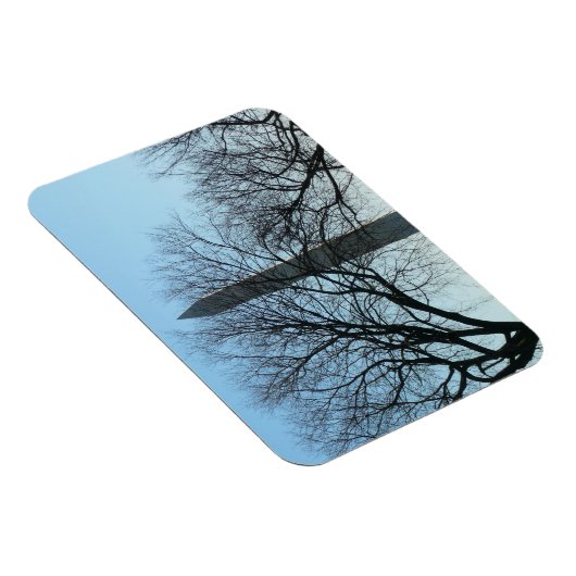 ワシントンのモニュメントin冬Iの風景 マグネット (右側)