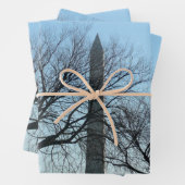 ワシントンのモニュメントin冬Iの風景 ラッピングペーパーシート (インサイチュ)