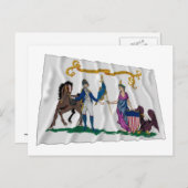 ワシントンのライフガード国旗 ポストカード (正面/裏面)