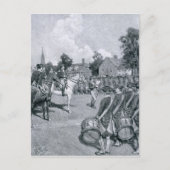 ワシントンの前に宣言文を読む ポストカード (正面)