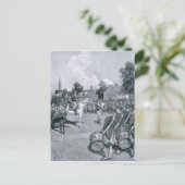 ワシントンの前に宣言文を読む ポストカード (スタンド正面)