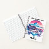 ワシントンの夕焼けスカイライン ノートブック (内部)