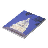 ワシントンの夜の米国議会議事堂のロタンダ ノートパッド (回転)