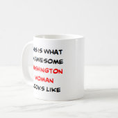ワシントンの女性、すてきなコーヒーマグ コーヒーマグカップ (正面左)