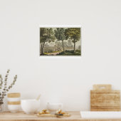 ワシントンの家は山バーノンから'Le Costu ポスター (キッチン)