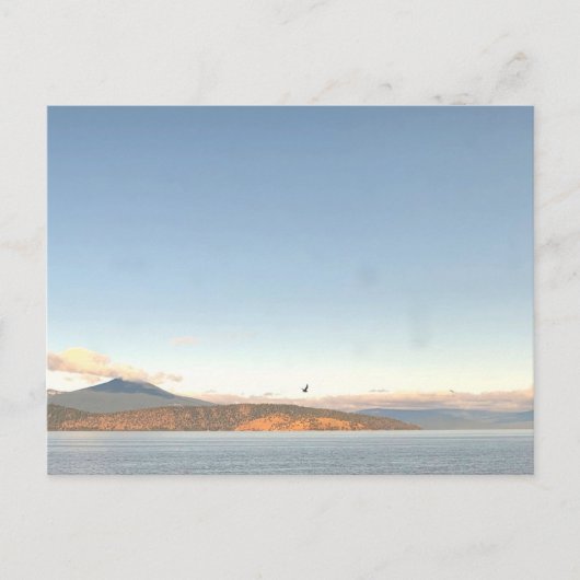 ワシントンの山と湖の太平洋岸北西部 ポストカード (正面)