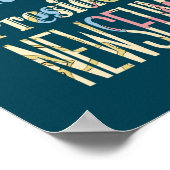 ワシントンの有名な場所、コロンビア地区。 ポスター (角)