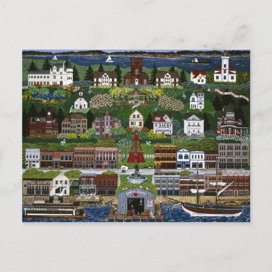 ワシントンの歴史的なポートタウンゼント ポストカード (正面)