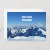ワシントンの聖ヘレン山 ポストカード (正面/裏面)