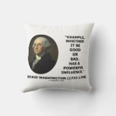 ワシントンの良くも悪くも影響力を持つ例 クッション (裏面)