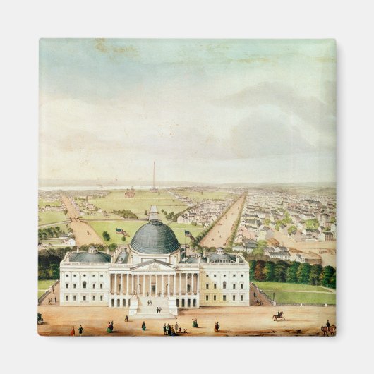 ワシントンの表示 マグネット (正面)