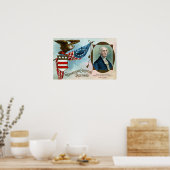 ワシントンの誕生日の挨拶 ポスター (キッチン)