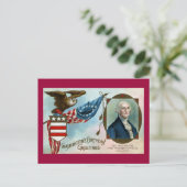 ワシントンの誕生日の挨拶 ポストカード (スタンド正面)