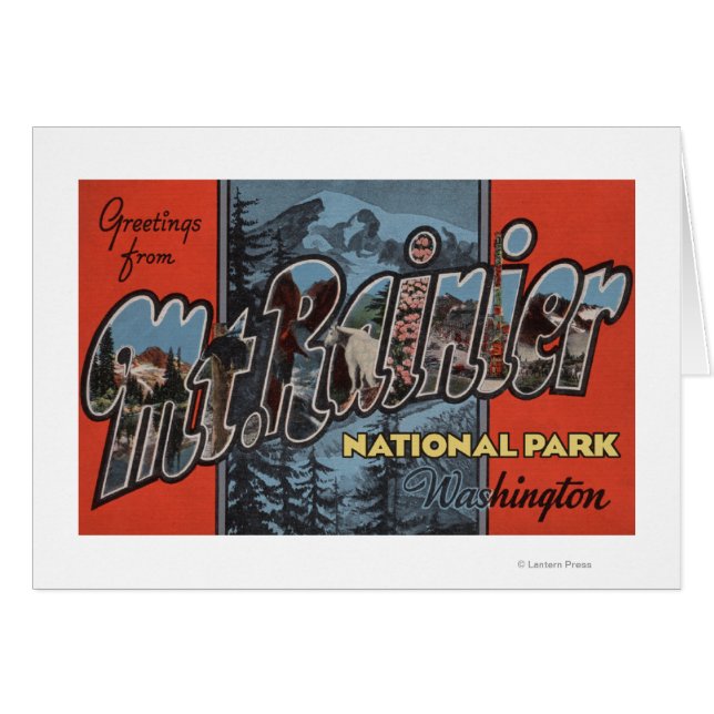 ワシントンのMt.Rainier州パーク (正面横)