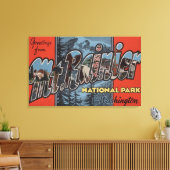 ワシントンのMt.Rainier州パーク キャンバスプリント (インサイチュ (リビング))