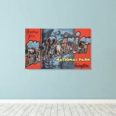 ワシントンのMt.Rainier州パーク キャンバスプリント (インサイチュ (ウッドフロア))