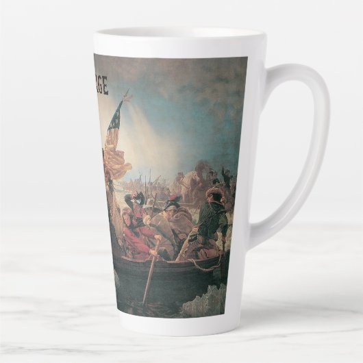 ワシントンはデラウェアを横切るエマニュエル・ロイツェ カフェラテマグ (右)