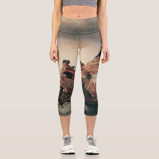 ワシントンはデラウェアを横切るエマニュエル・ロイツェ カプリレギンス (正面)