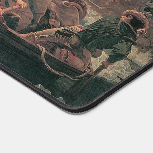 ワシントンはデラウェアを横切るエマニュエル・ロイツェ デスクマット (コーナー)