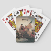 ワシントンはデラウェアを横切るエマニュエル・ロイツェ トランプ (裏面)