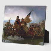 ワシントンはデラウェアを横切るエマニュエル・ロイツェ フォトプラーク (側面)