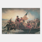 ワシントンはデラウェアを横切るエマニュエル・ロイツェ ラッピングペーパーシート (正面2)