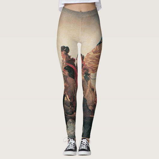 ワシントンはデラウェアを横切るエマニュエル・ロイツェ レギンス (正面)