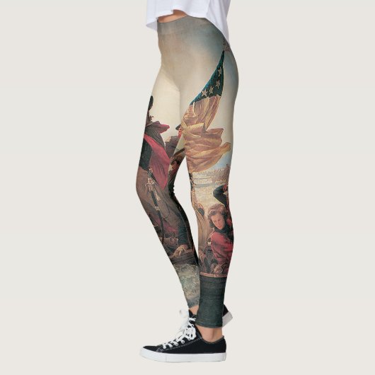 ワシントンはデラウェアを横切るエマニュエル・ロイツェ レギンス (左)