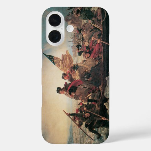 ワシントンはデラウェアを横切るエマニュエル・ロイツェ Case-Mate iPhoneケース (裏面)