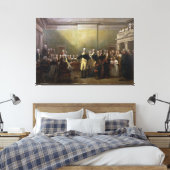 ワシントンは委員会のジョン・トランブルを辞職した キャンバスプリント (インサイチュ (寝室))