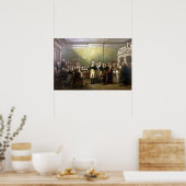 ワシントンは彼の委員会を辞職する ポスター (キッチン)