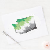 ワシントンアロプライドシール 楕円形シール (封筒)