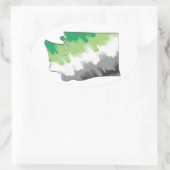 ワシントンアロプライドシール 楕円形シール (バッグ)