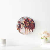 ワシントンアンドラファイエットアットバレーフォージ ラウンド壁時計 (ホーム)