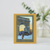 ワシントンアーチアットウィンタートワイライト ポストカード (スタンド正面)