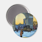 ワシントンアーチアットウィンタートワイライト マグネット (正面/裏面)