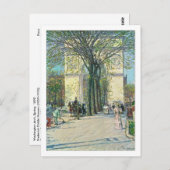 ワシントンアーチニューヨークby Childe Hasssam ポストカード (正面/裏面)