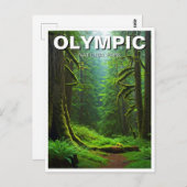 ワシントンオリンピック国立公園の熱帯雨林 ポストカード (正面/裏面)