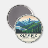 ワシントンオリンピック国立公園旅行 マグネット (正面/裏面)